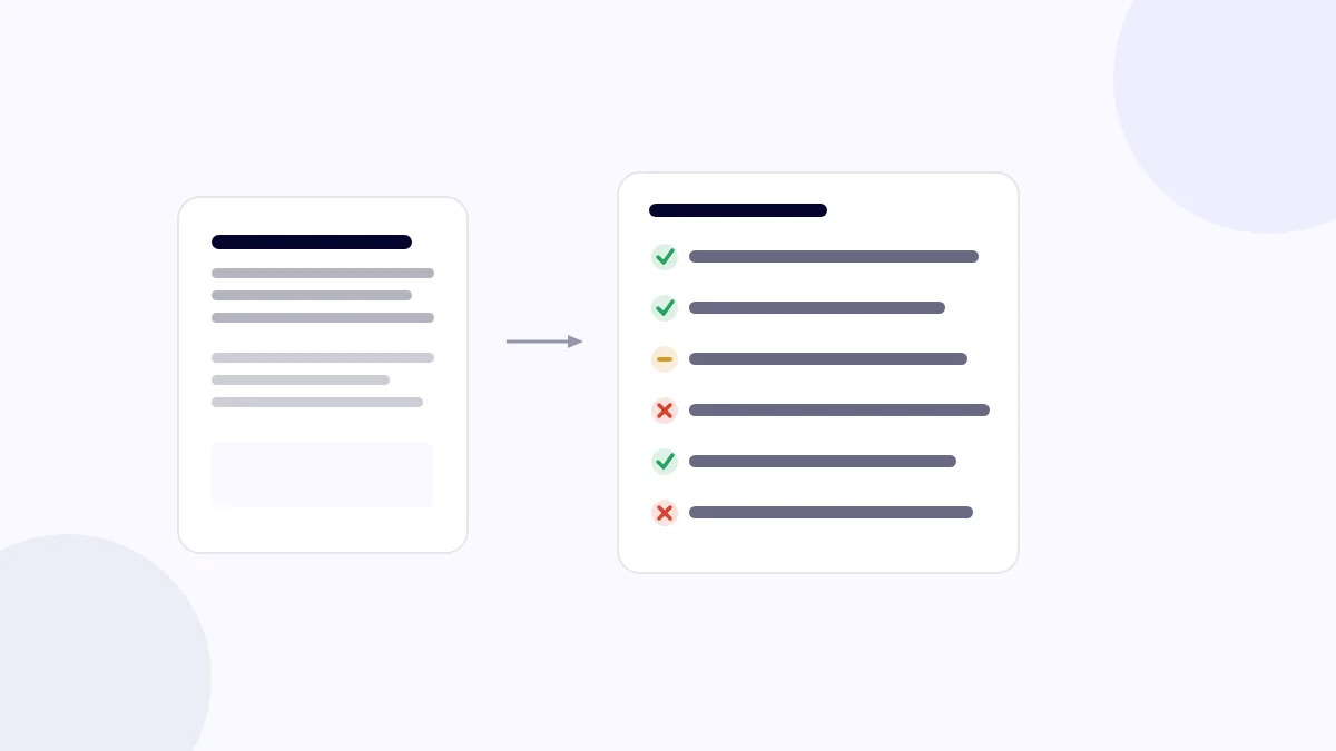 AEO audit checklist illustration showing a webpage being reviewed against answer-readiness criteria